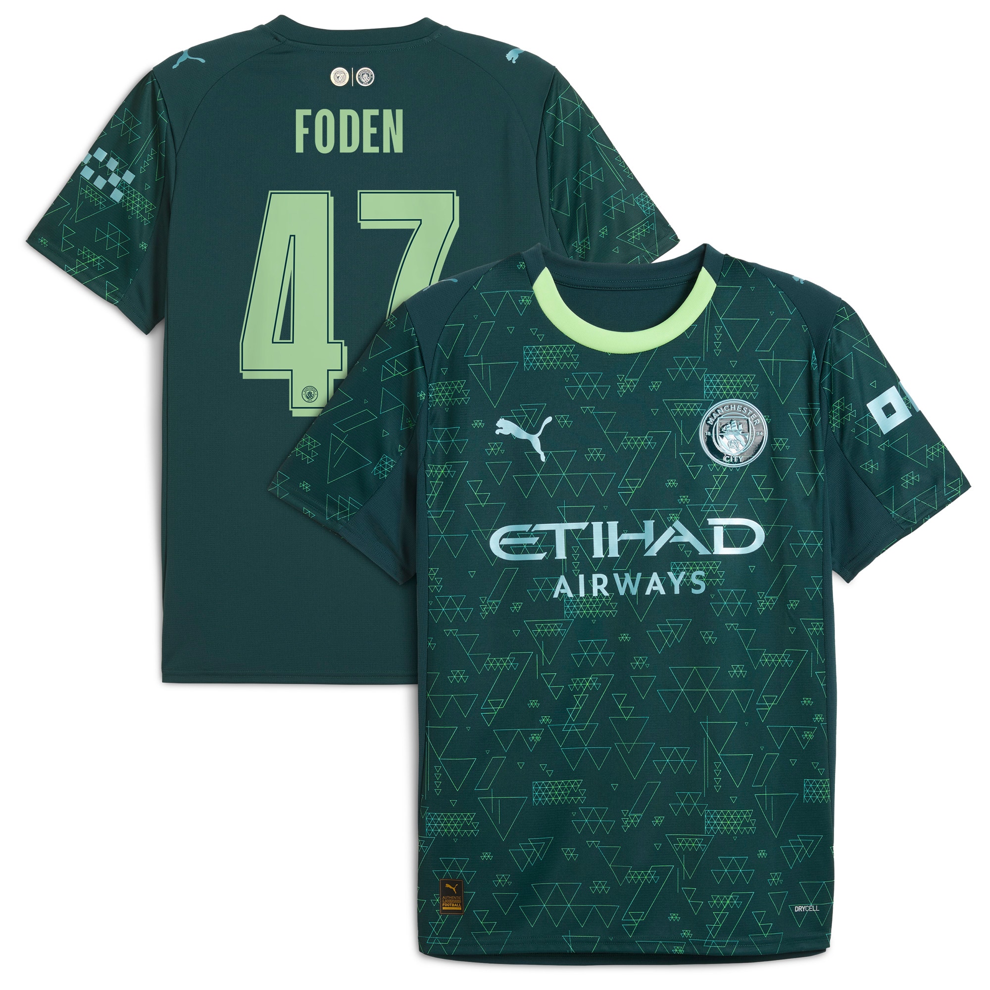 [ESK] Phil Foden #47 Manchester City x EA SPORTS FC 2025/26 Fourth Jersey - Green