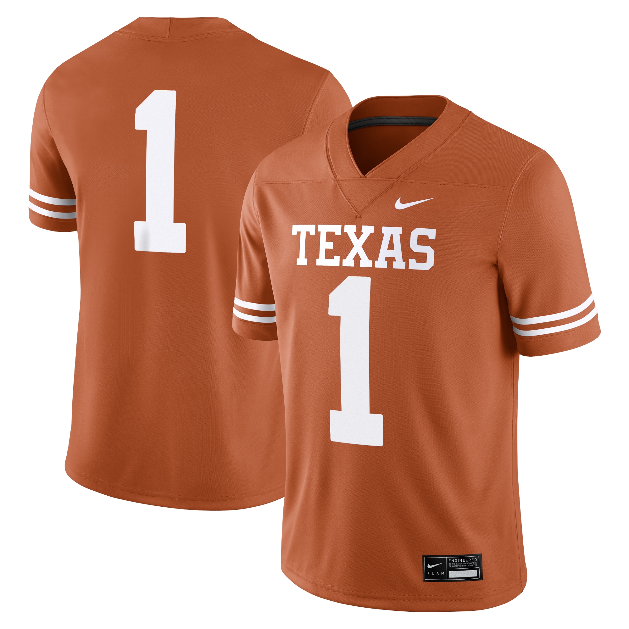 [NJP] Youth Texas Longhorns Game Jersey - Texas Orange