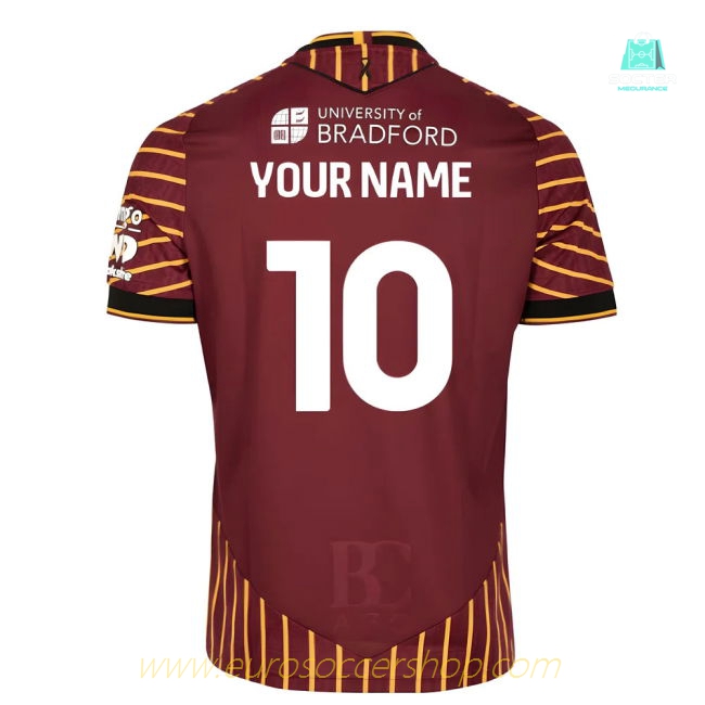 2025-2026 Bradford City Home Shirt (Your Name)