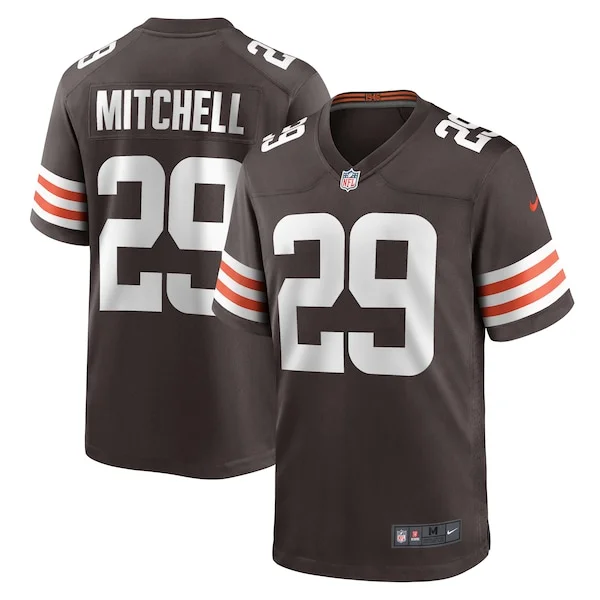 None Game NFL Jersey - Brown | Authentic Football Apparel | NFL Footba