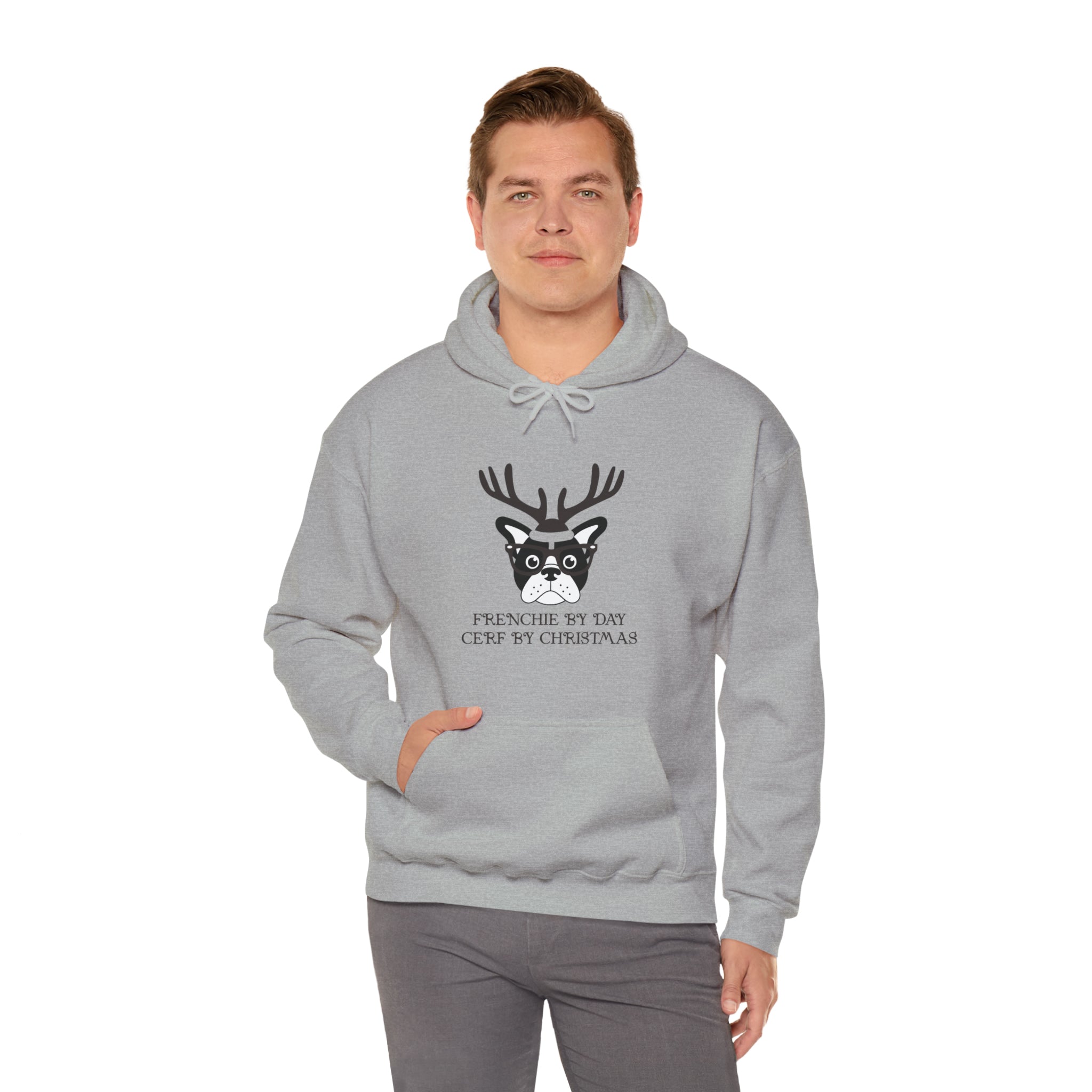 Bulldog Inspired Frenchie By Day Unisex Hoodie Outdoor Style