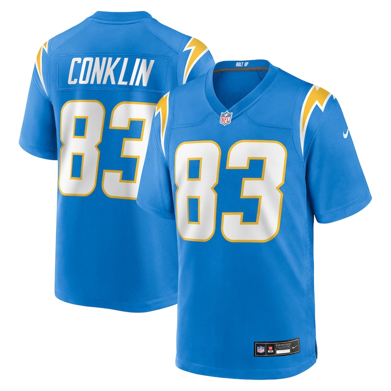 None Tyler Conklin Los Angeles Chargers Football Franchise Fan Apparel