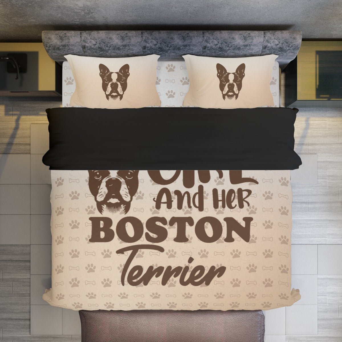 Comfortable June - Duvet Cover Set For Boston Terrier Lovers for Fashion