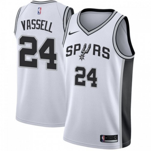 Spurs #24 Devin Vassell Superior 2024 Icon NBA Jersey - White Swingman