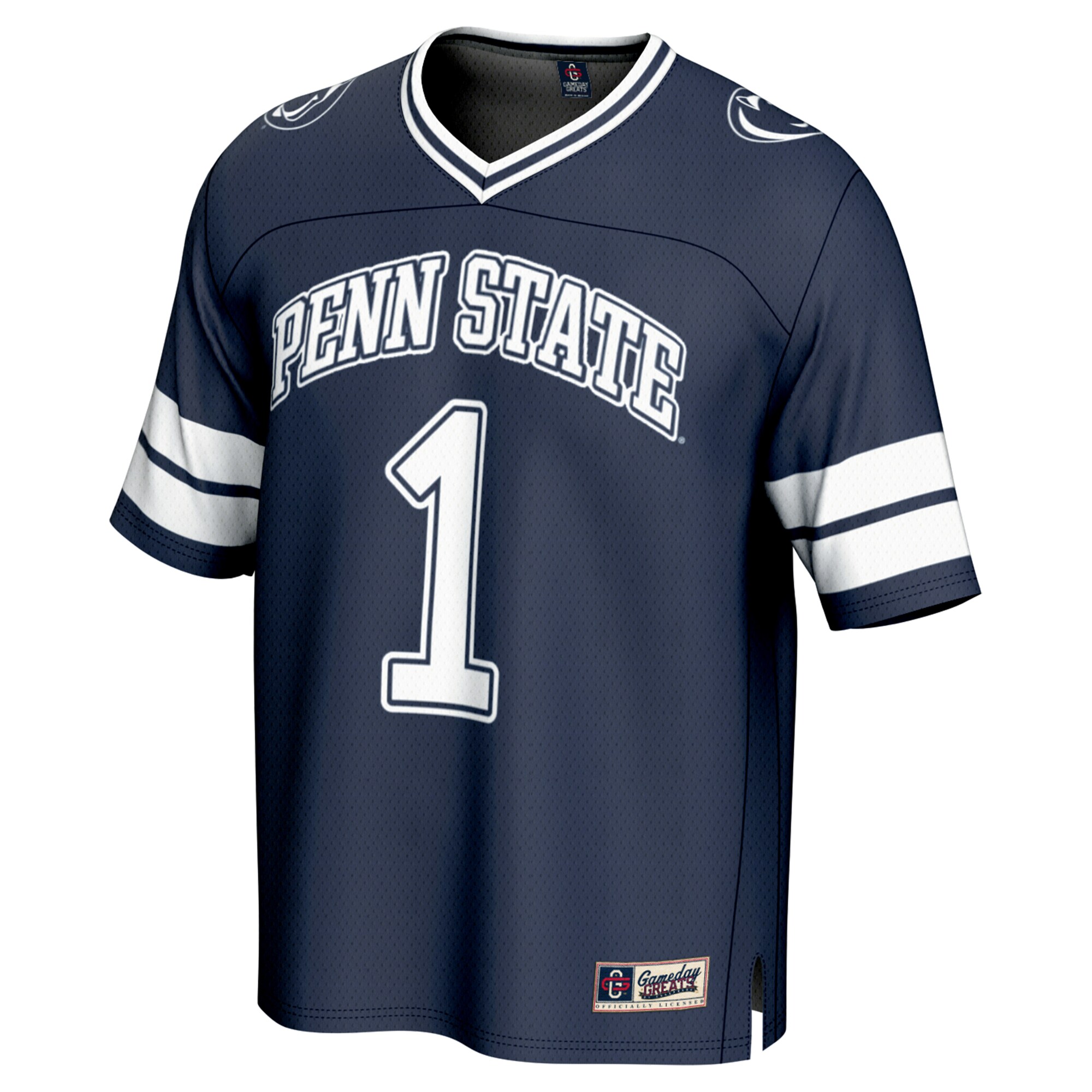 [NJP] Penn State Nittany Lions GameDay Greats Unisex Lightweight Collegiate Football Fashion Jersey - Navy