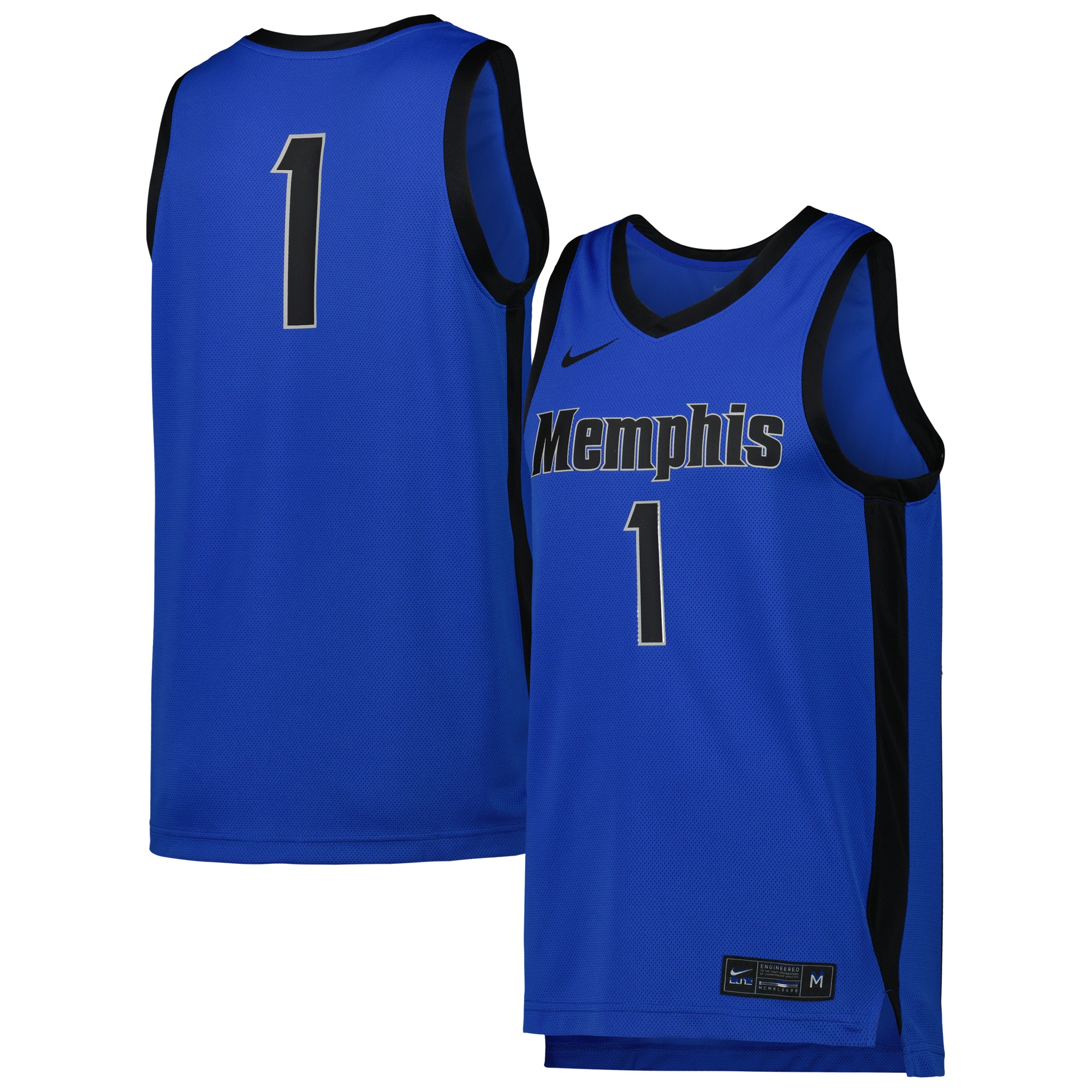 [NJP] Memphis Tigers Replica Basketball Jersey - Blue