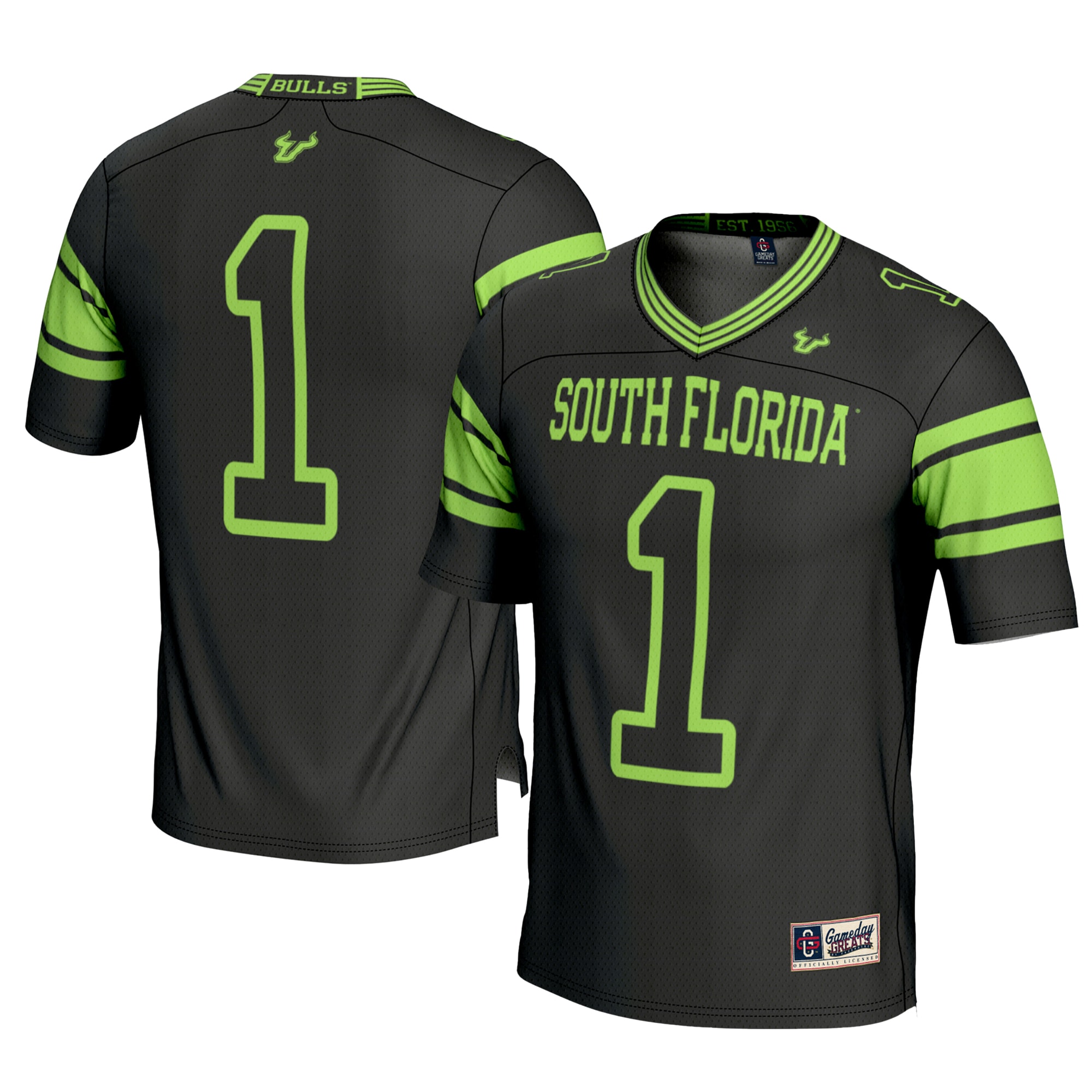 #1 South Florida Bulls GameDay Greats Youth 26/27 Football Jersey - Black