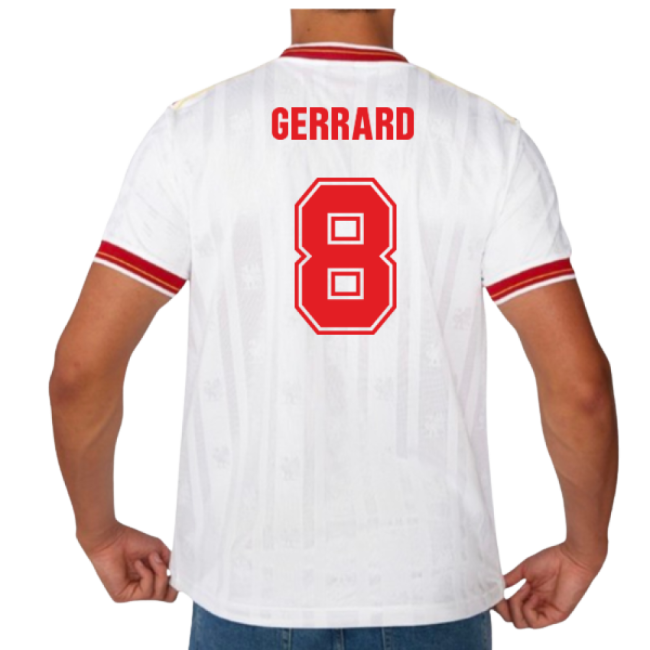 Authentic 1986 Liverpool Away Crown Paints Retro Shirt (gerrard 8)