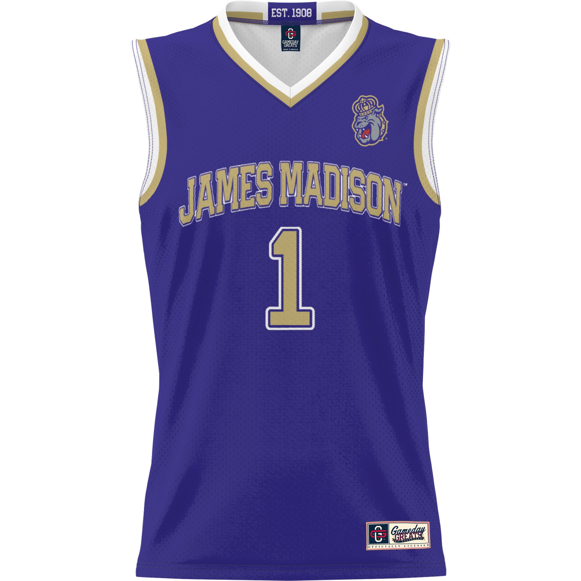 [DDG] James Madison Dukes GameDay Greats Youth Lightweight Basketball Jersey - Purple