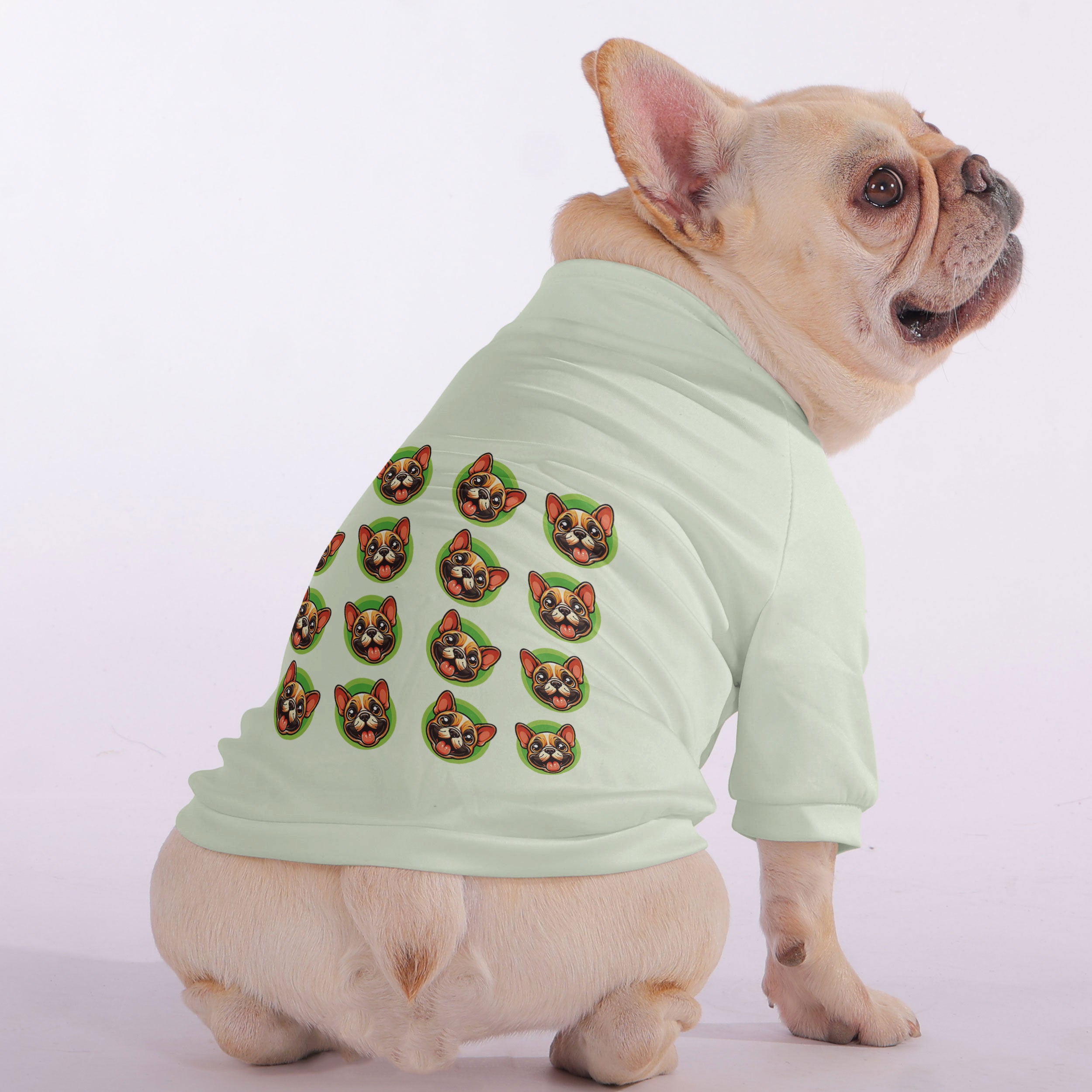 Snuggly Zip-up Sweatshirt For French Bulldogs Outdoor Style | Comfy Fit