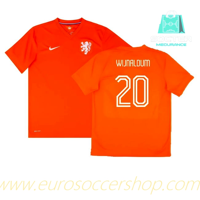 Holland Home Football Shirt (Wijnaldum 20)