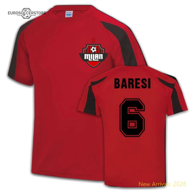 Franco Baresi Ac Milan Sports Training Match Jersey (red)