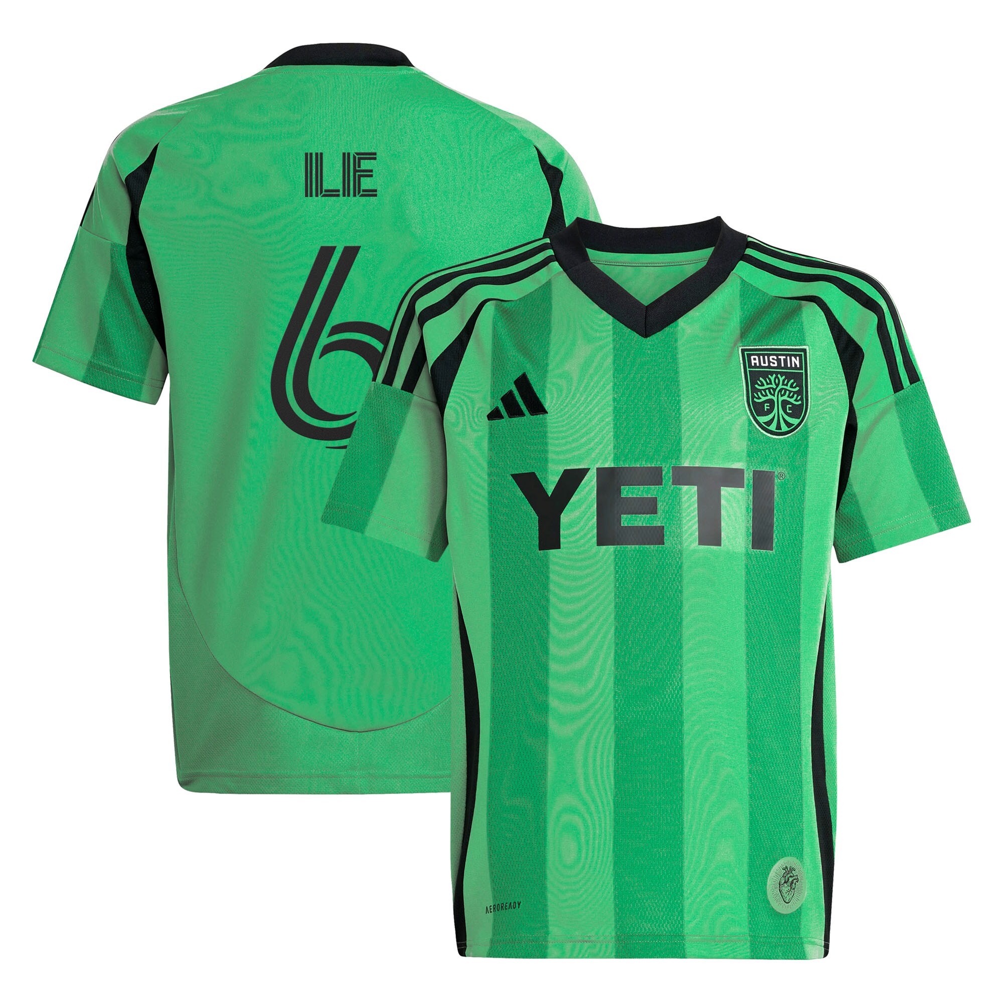 [SJH] Ilie Sanchez Austin FC Youth 2025 The Heartbeat Kit Replica Player Jersey - Green