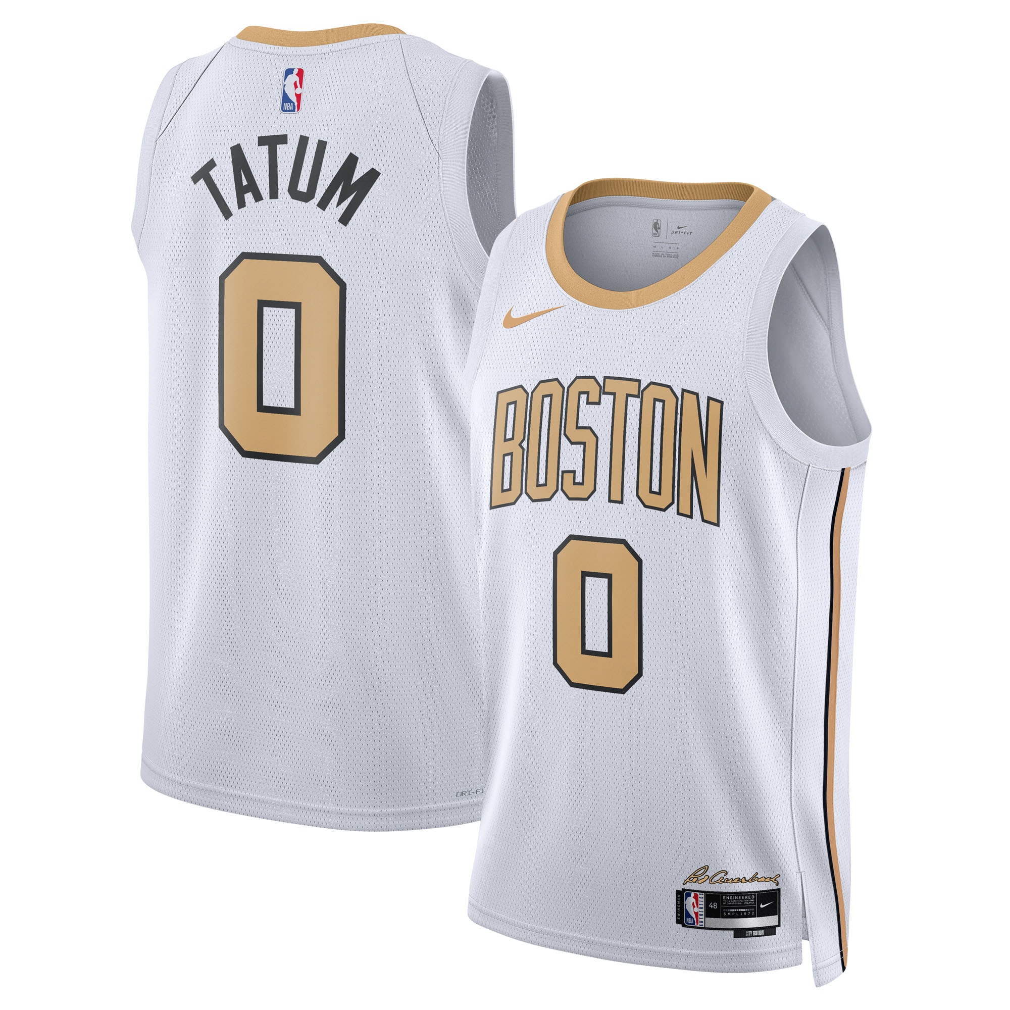 [LK] Jayson Tatum #0 Boston Celtics Unisex 2025/26 Swingman Jersey - White - City Edition