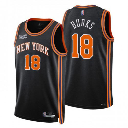 Black Nike York Knicks #18 Clippers Jersey - High-Quality Polyester
