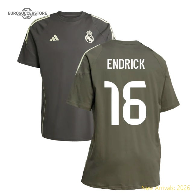 Performance 2025-2026 Real Madrid Training Tee (Utility Grey) (Endrick