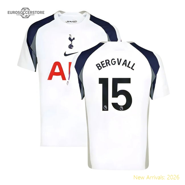 2025-2026 Tottenham Hotspur Home Luxury Jersey Bergvall Control