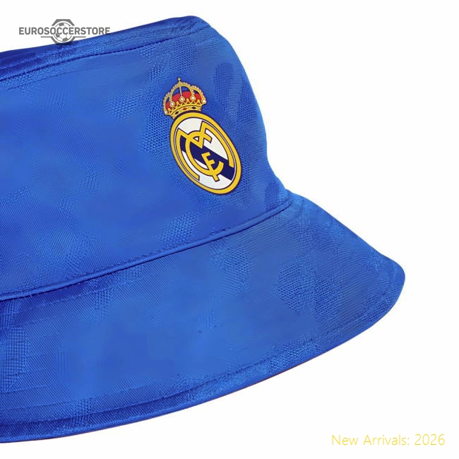 Popular Genuine 2025-2026 Real Madrid Bucket Hat (Blue)
