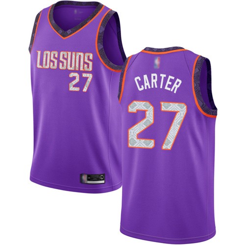 Premium Suns Jevon Carter #27 2018 City Swingman NBA Jersey Purple -