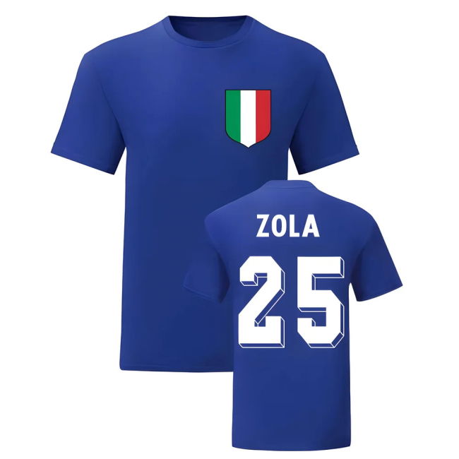 Gianfranco Zola Italy National Hero Tee\'S (Blue) Oranje