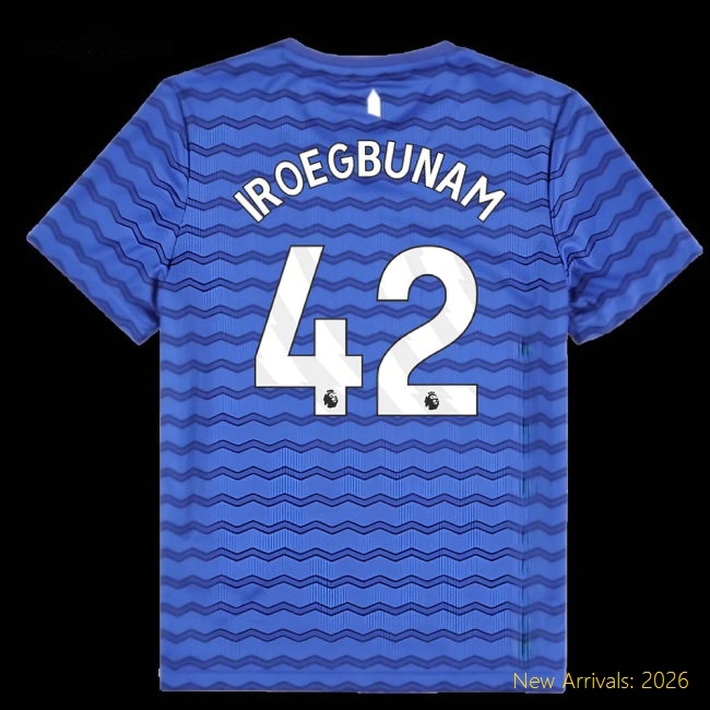2025-2026 Everton Kids Kid-approved Jersey Iroegbunam Climacool