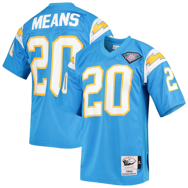 None Natrone Means Los Angeles Chargers Great Value Authentic Jersey