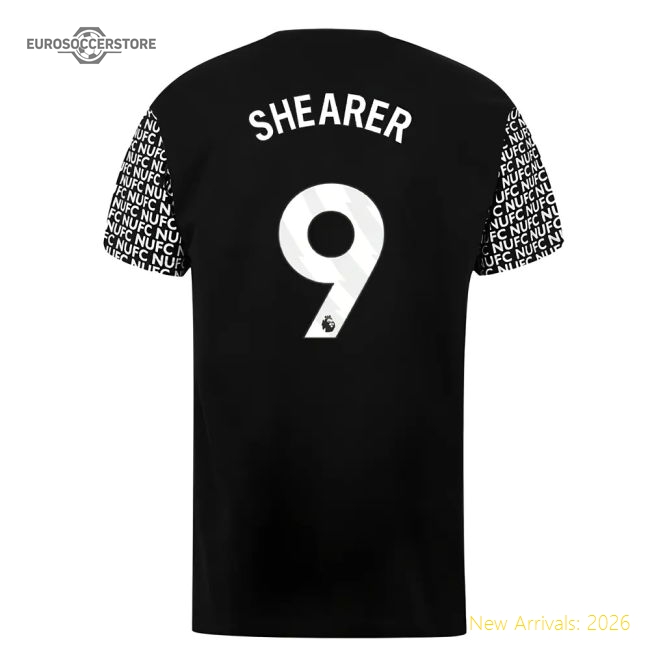 Authentic Newcastle Graphic T-shirt (black) (shearer 9) - Premium