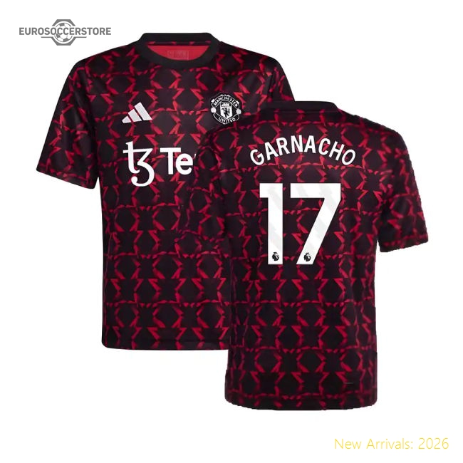 Child-friendly Man Utd Kids Jersey Garnacho 2024-2025 Aeroready