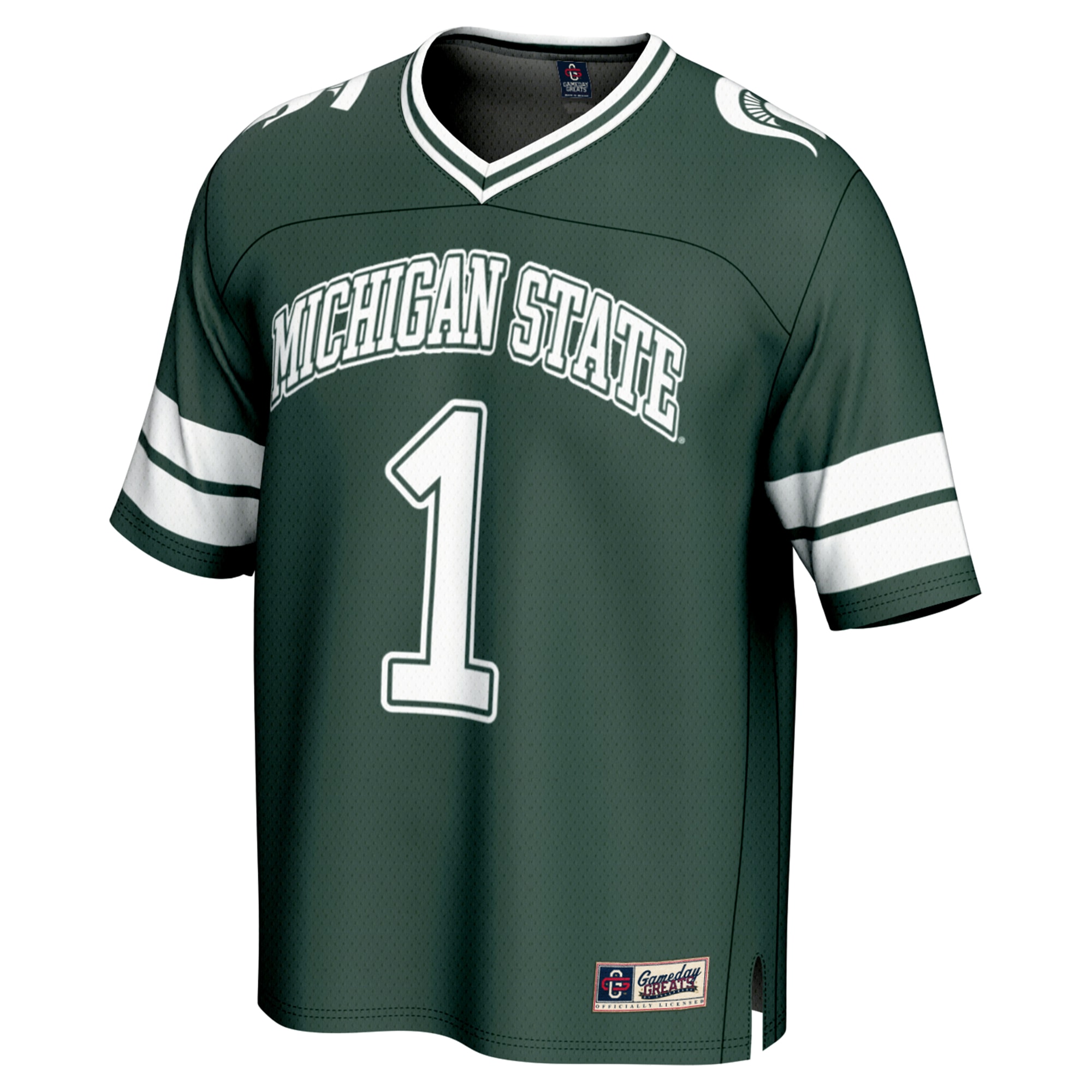 [DDG] Michigan State Spartans GameDay Greats Unisex Lightweight Collegiate Football Fashion Jersey - Green