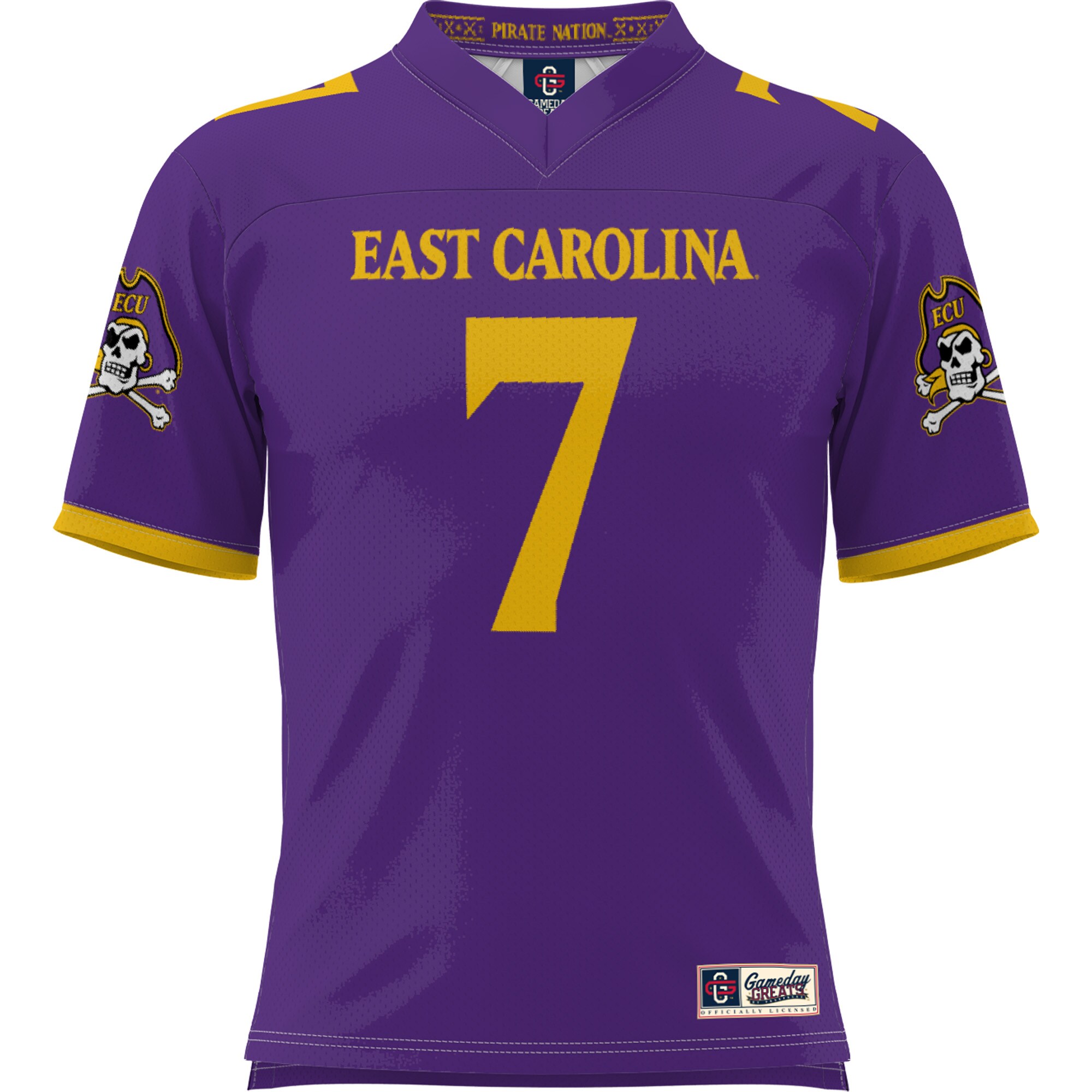 [DDG] ECU Pirates GameDay Greats Youth Football Jersey - Purple