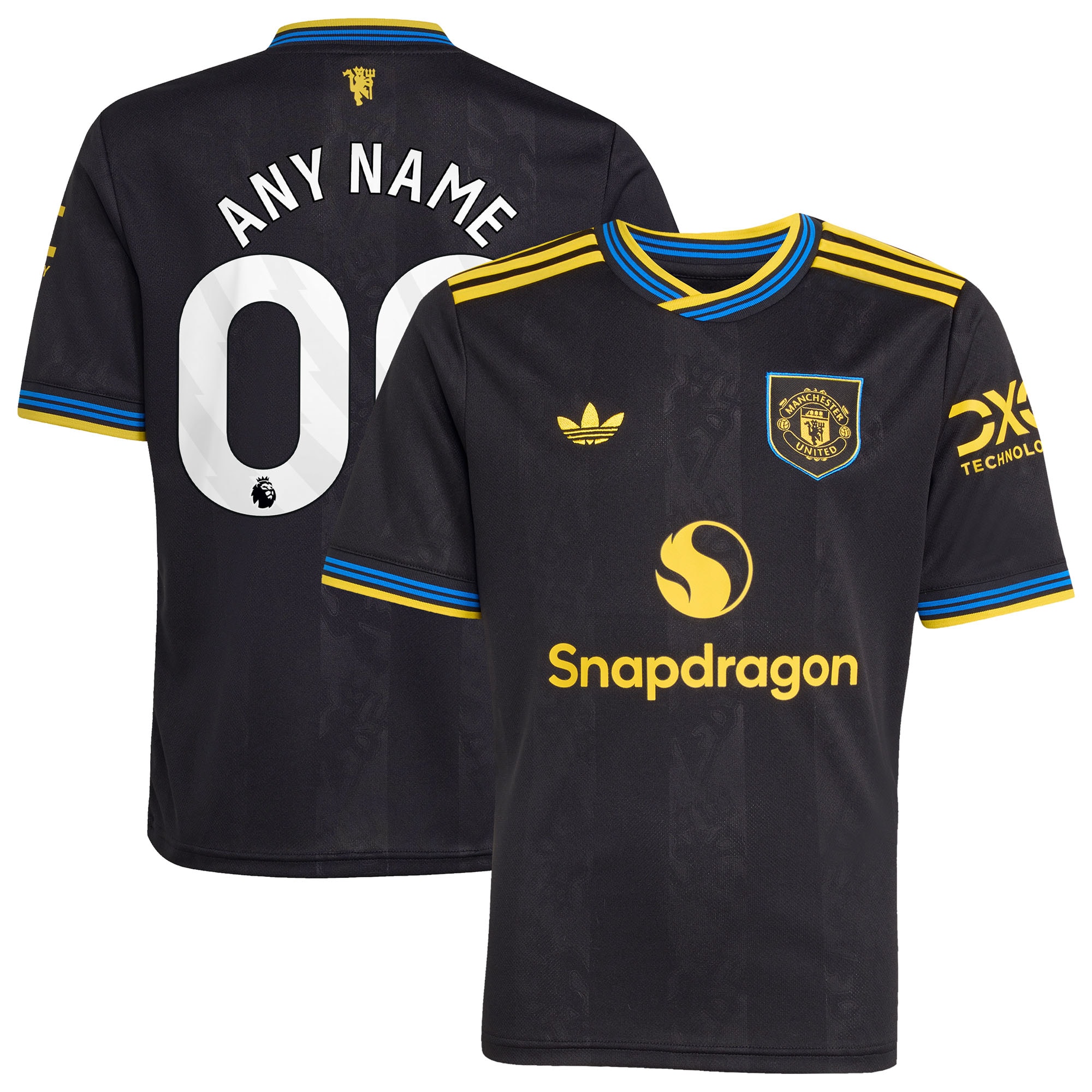 [JED] Manchester United Youth 2025/26 Third Replica Custom Jersey - Black