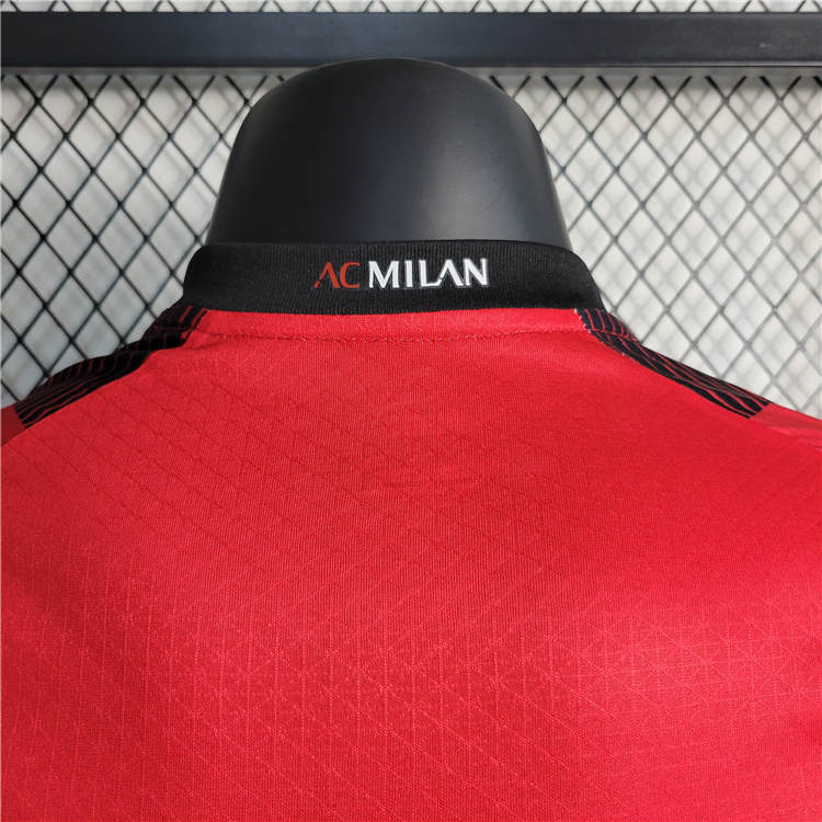 Advanced Fabric AC Milan 2324 Home Red Soccer Jersey Football Shirt