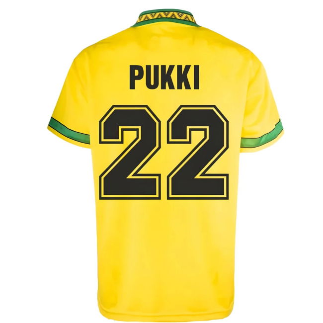 Committed Norwich Home Retro Football Shirt Pukki #22 Elite Perfor...