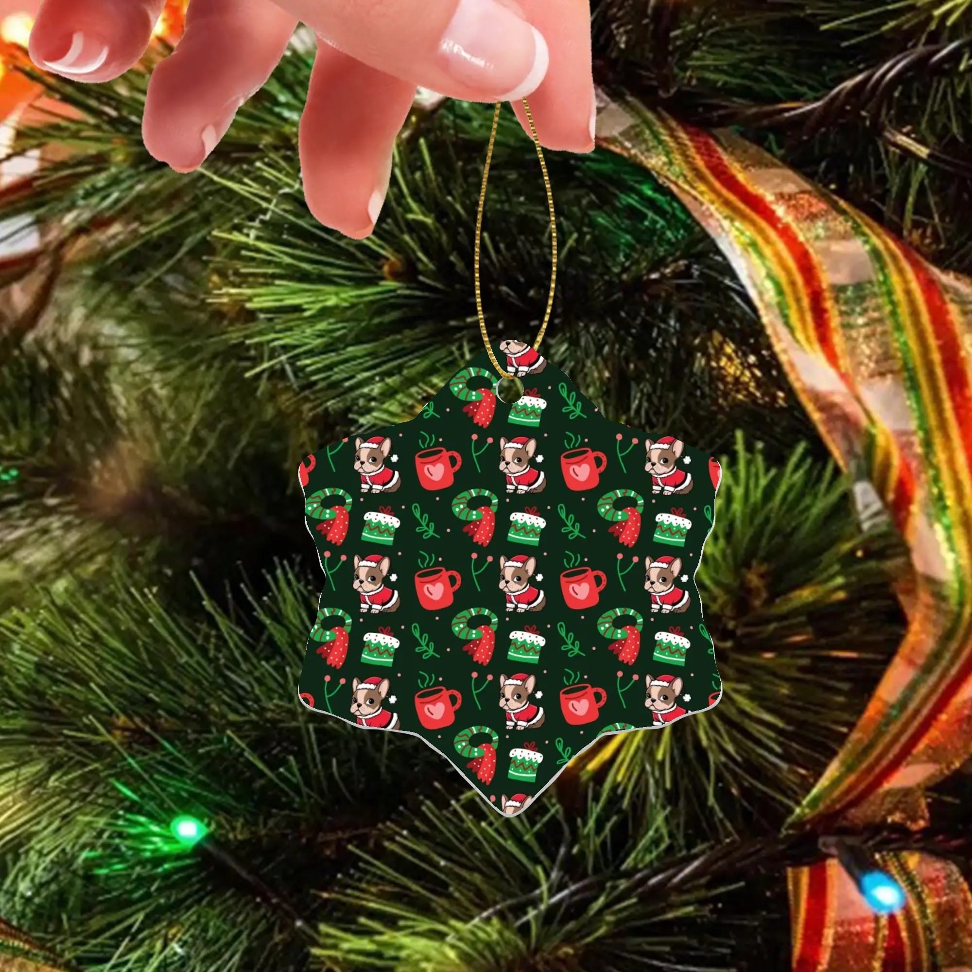 Minimal-Aesthetic Stella - Christmas Ornaments for Casual Outings