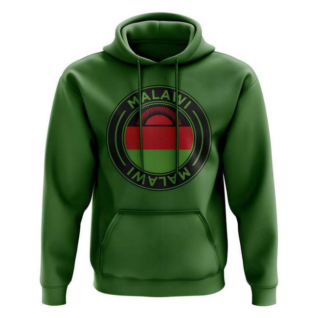 Pro-Grade Malawi Football Badge Hoodie (Green) Match-Ready