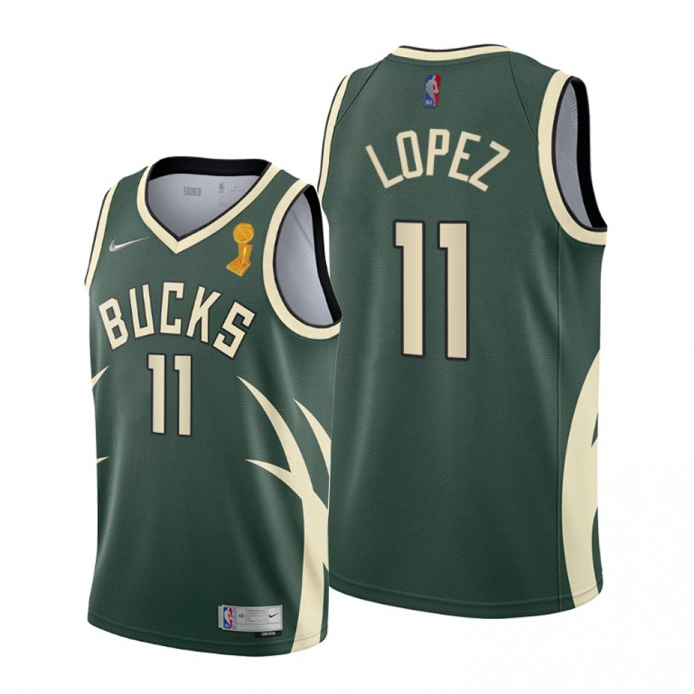 Genuine Men's Milwaukee Bucks #11 Brook Green Basketball Jersey