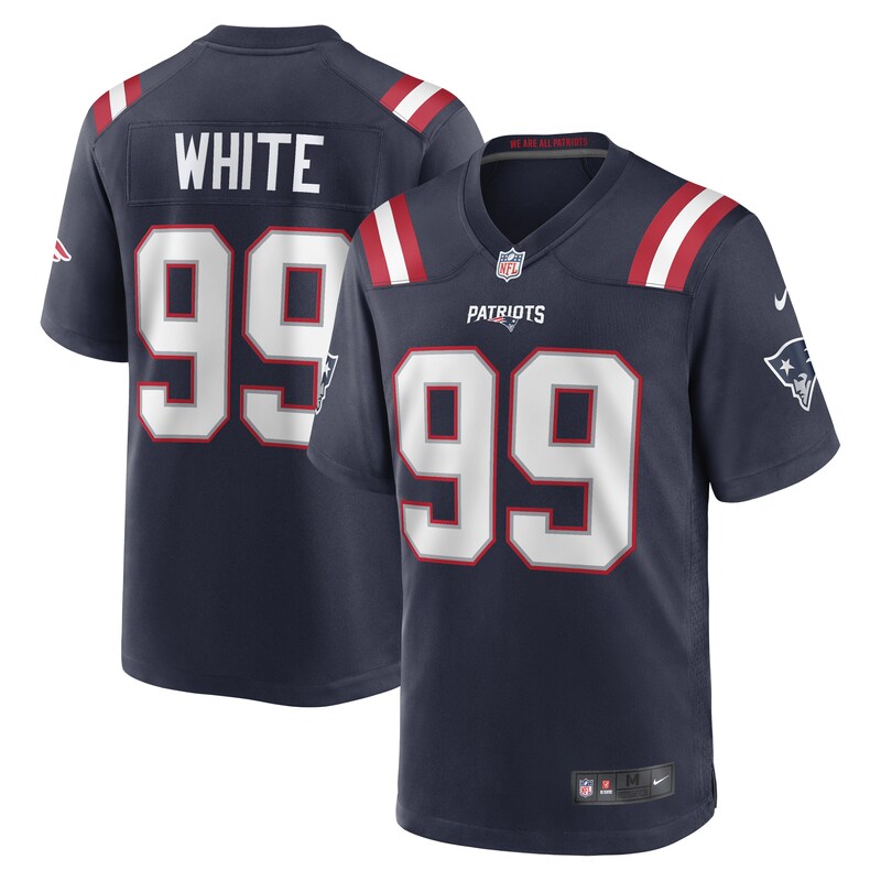 None Keion White MVP Candidate NE Patriots Game-Ready Jersey