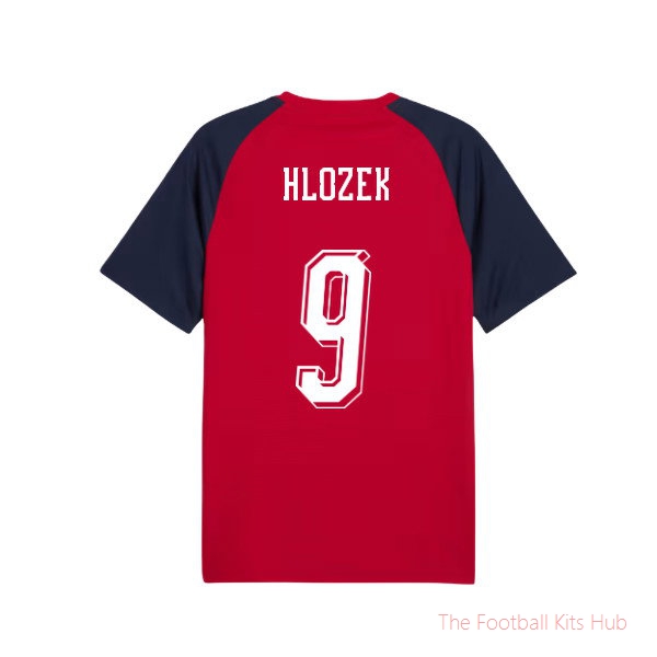 2026-2027 Czech Republic Warm Up Jersey (Dark Cherry) (Hlozek 9)