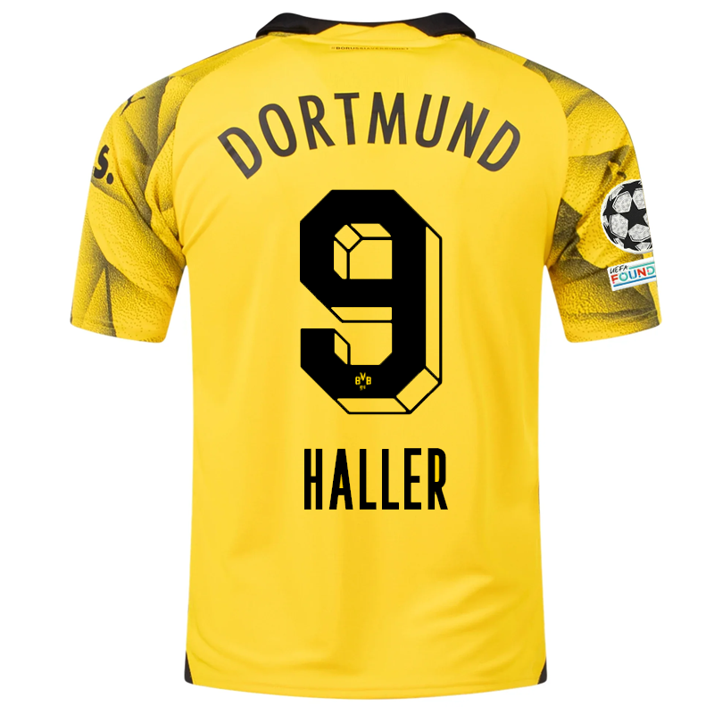 Borussia Dortmund Patches 2023-2024 UCL Third Jersey – Authentic Shirt