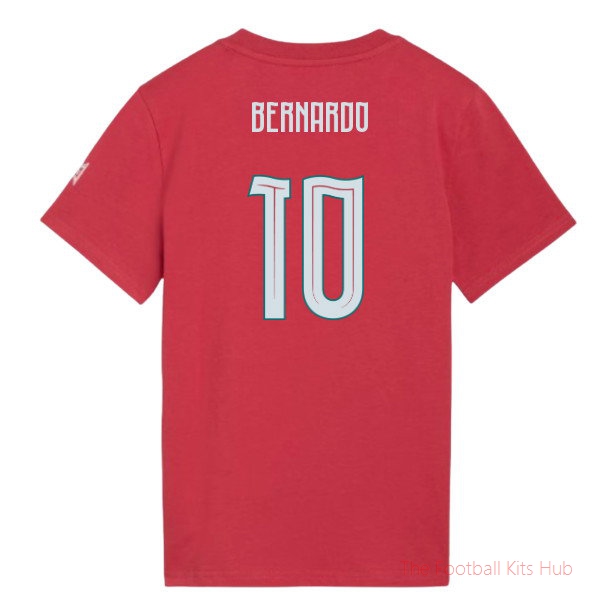 2026-2027 Portugal FtblCulture Tee (Red) - Kids (Bernardo 10)