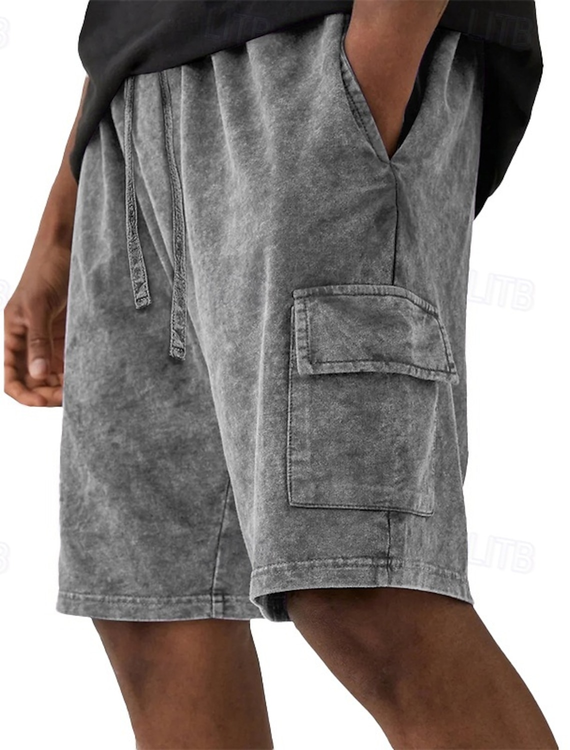 SoftFade™ Men's Henley Shirt 100% Cotton Acid Wash Shirt T shirt Tee Short Sleeve Solid Retro Vintage Casual Vintage Style Washed Henley Casual Summer Spring Fall Black Pink Henley T-Shirt