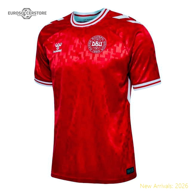 Denmark 2024 Home Jersey Shirt Football Fan Apparel Game Day Apparel
