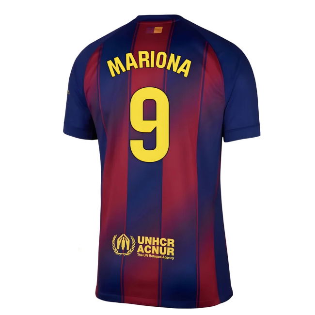 Premium 2025-2026 Barcelona Home With Retro Design - Legendary Number
