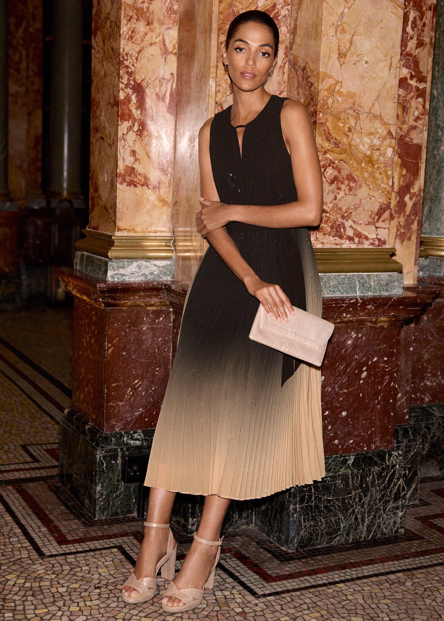 Simara Ombre Glitter Dress