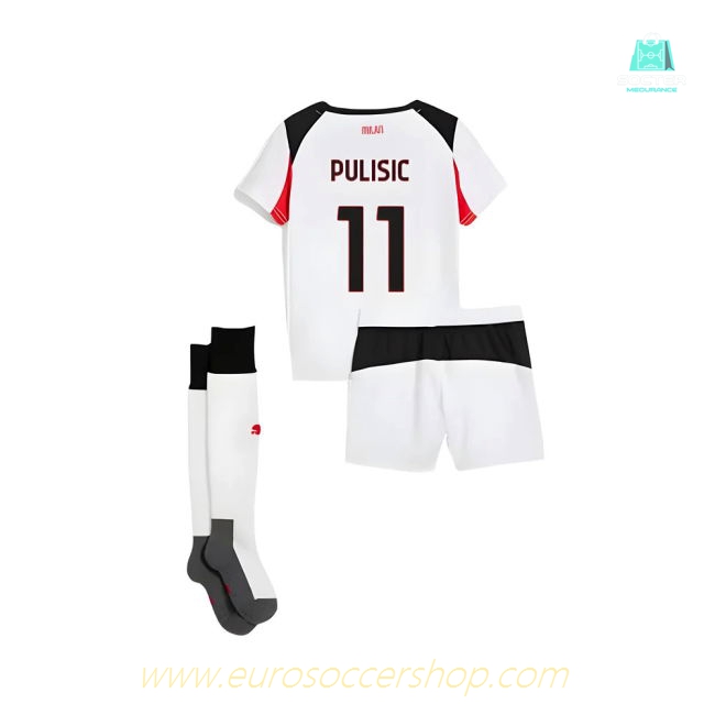 2025-2026 AC Milan Away Mini Kit (Pulisic 11)