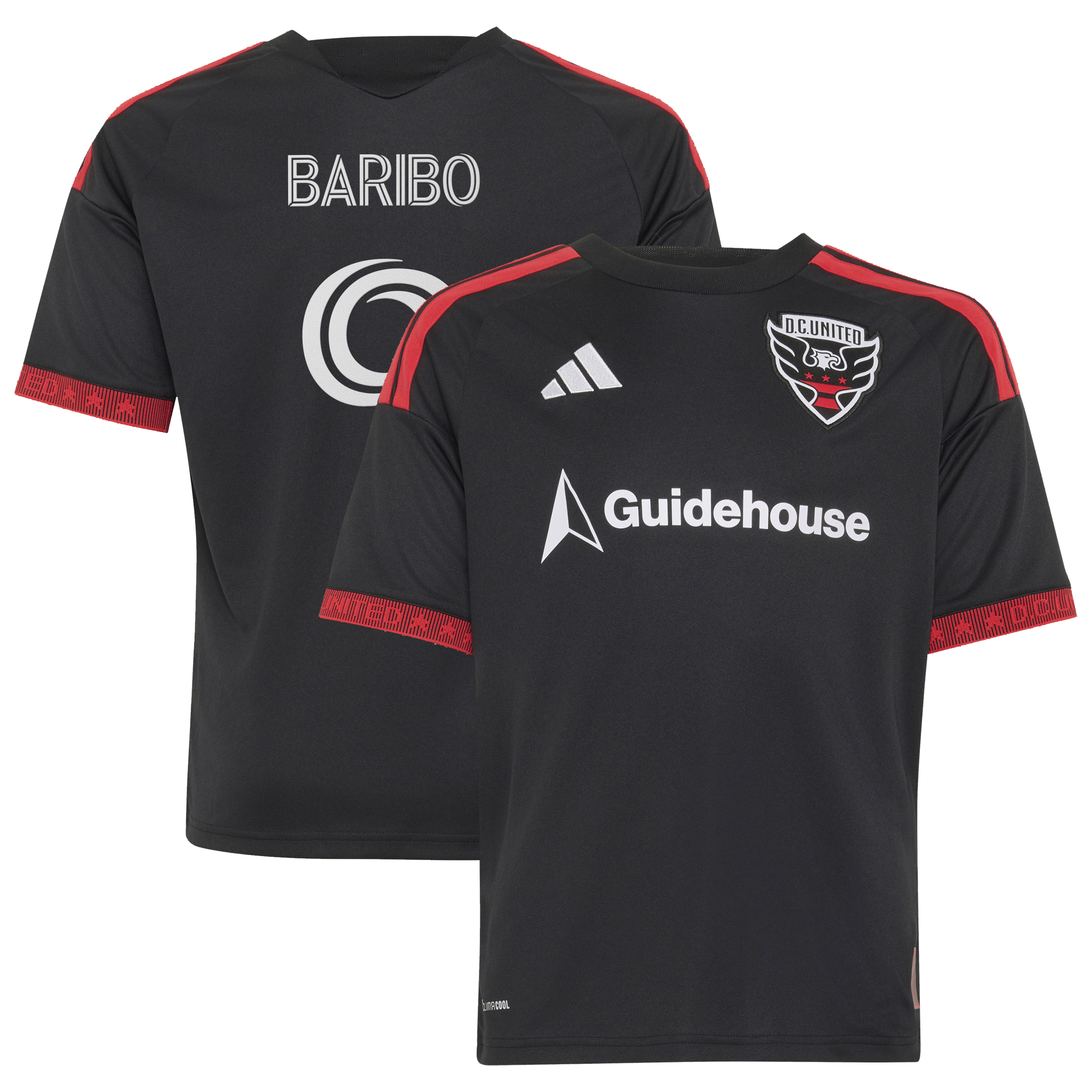 [SJH] Tai Baribo D.C. United Youth 2026 Black-and-Red Kit Replica Jersey - Black