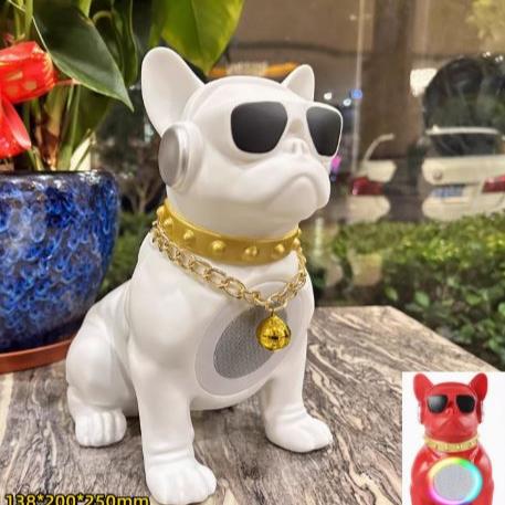 French Bulldog Bowwoo : Trendy Frenchie Bluetooth Speaker Enhanced