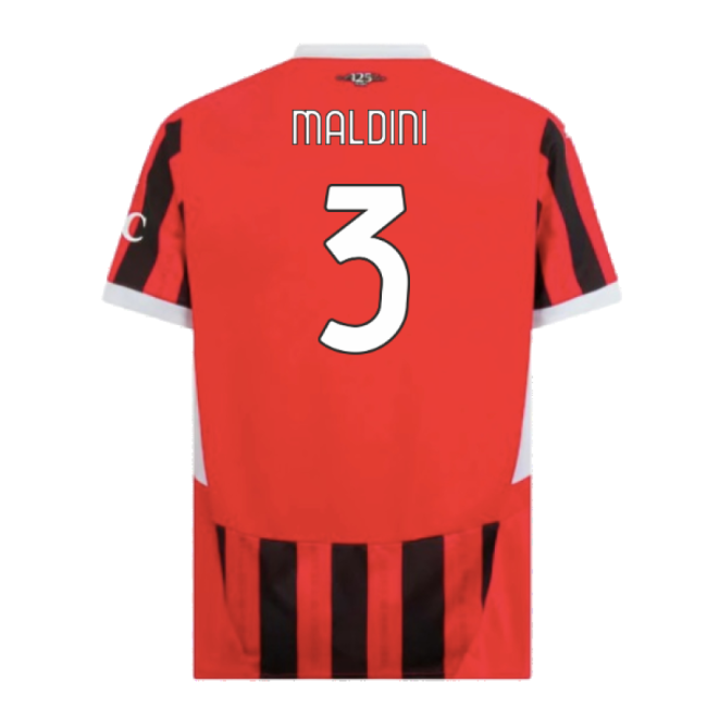 Match Quality Acm Ac Milan Home Shirt Maldini #3 2024-2025 Season ...