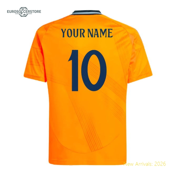 Real Madrid 2024-25 Away Fan Version For Kids Name) Game Day Jersey