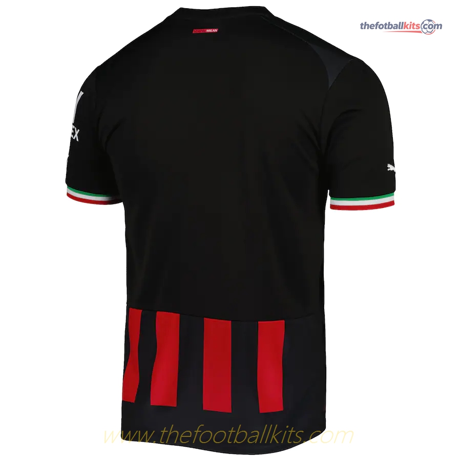 Stadium Version AC Milan Home Soccer Football Shirt 2022/23 Season